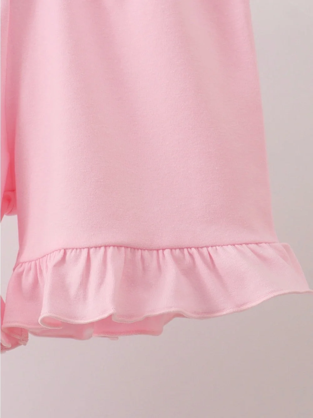 NWT Abby & Evie Pink Bow Castle Printed Ruffle-Trim Set